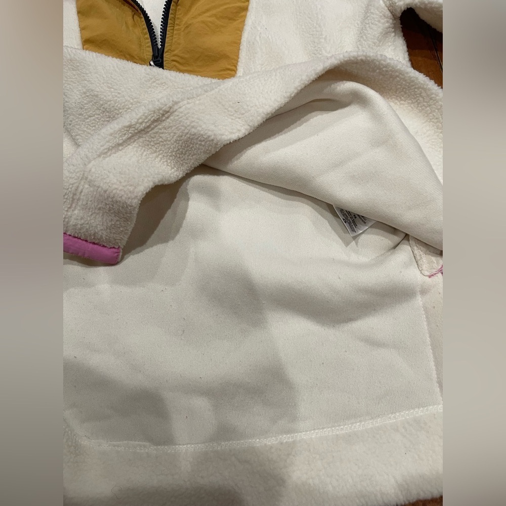 Free Assembly Stylish Fleece Jacket - Cream, Pink, Tan - Picture 10 of 13